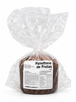 Panettone Vegano Frutas Cristalizadas Utópica 400g
