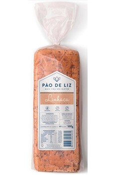 Pão Sem Glúten  Linhaça Pão De Liz  500g refrig.
