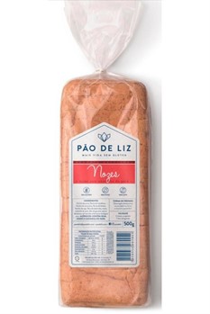 Pão Sem Glúten Nozes C/ Castanha Do Pará Pão De Liz 500g refrig.