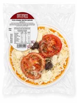 Pizza Vegana de Quatro Queijos Sem Glúten Delifree 220g refrig.