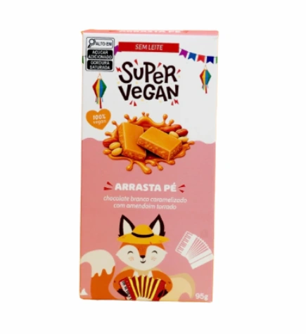 Barra de Chocolate Arrasta Pé Super Vegan 95g