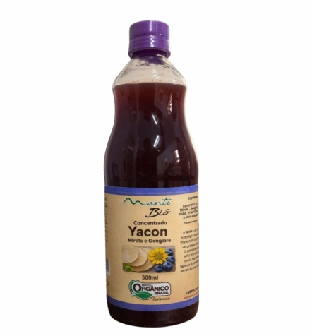 Suco Concentrado de Yacon Mirtilo e Gengibre Manti Bio 500 ml