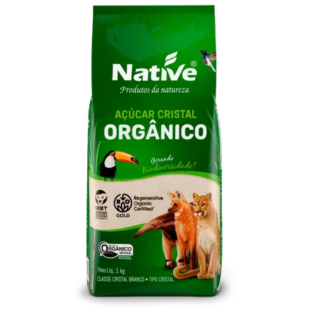 Açúcar Cristal Orgânico Native 1kg