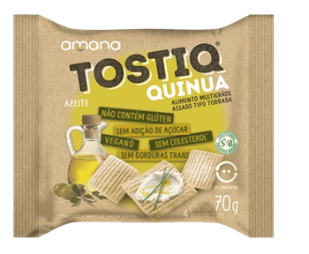 Amana Tostiq Quinua Azeite Zero 70g