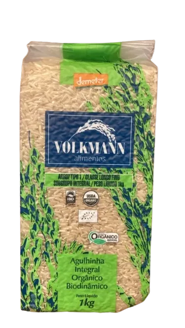 Arroz Aguilhinha Integral Orgânico Volkmann 1KG