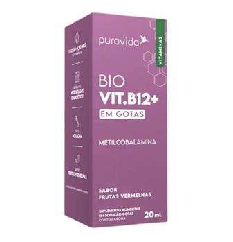 B12 Drops Metilcobalamina Biodisponivel Em Gotas Puravida  20ml