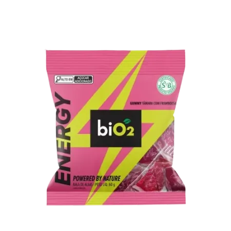 Bala de Algas Tâmara com Framboesa Bio2 60g