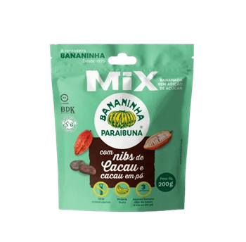 Bananinha Com Nibs Sem Adição de Açúcar Paraibuna 200g
