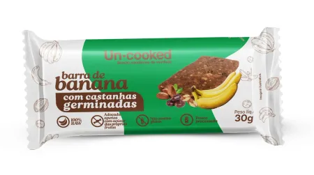 Barra de Banana com Castanhas Uncooked 30g