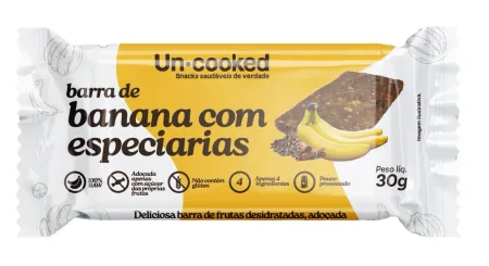 Barra de Banana com Especiarias Uncooked 30g