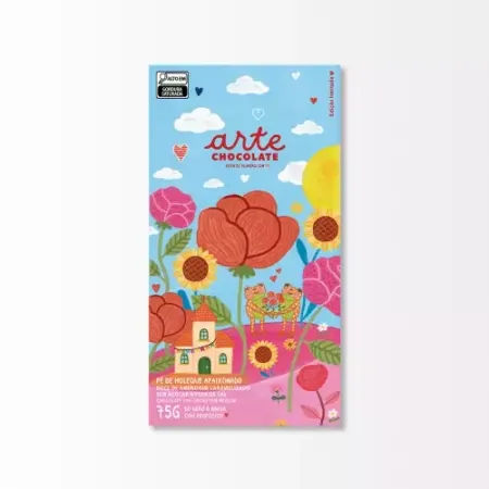 Barra de Chocolate Pé de Moleque Apaixonado 55% Cacau Arte Chocolate 75g