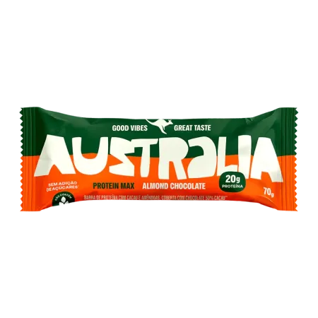 Barra de Proteína Australia Almond Chocolate Harts 70g