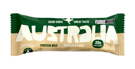 Barra de Proteína Australia Vanilla e Coco Harts 70g