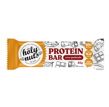 Barra de Proteina Coco Queimado Holy Nuts 45g