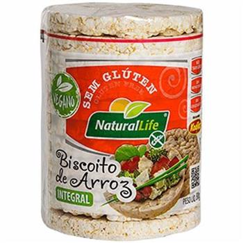 Biscoito de Arroz Sem Glúten Natural Life 80g