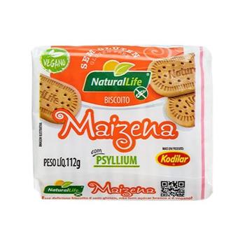 Biscoito de Maizena Vegano Sem Glúten Natural Life 112g