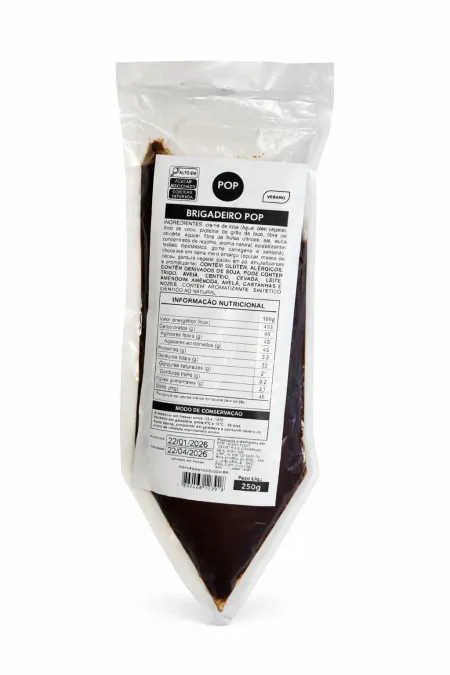 Bisnaga Brigadeiro Vegano Pop Vegan 250g refrig.
