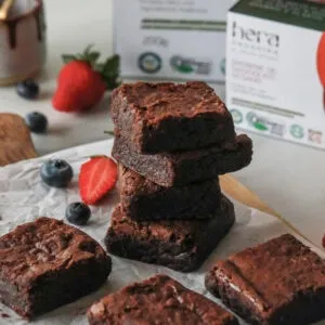 Brownie Vegano Chocolate Sem Glúten Hera Organika 55g refrig