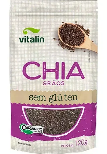 Chia Grãos Orgânico Vitalin 120g