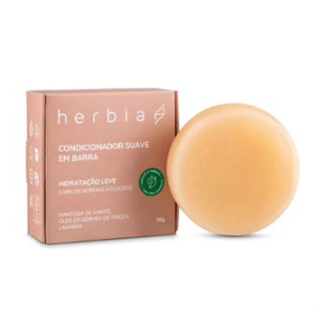 Condicionador Suave em Barra Hidratação Leve Herbia 50g