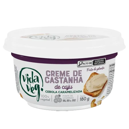 Creme De Castanha De Caju Cebola Caramelizada Vida Veg 180g refrig.