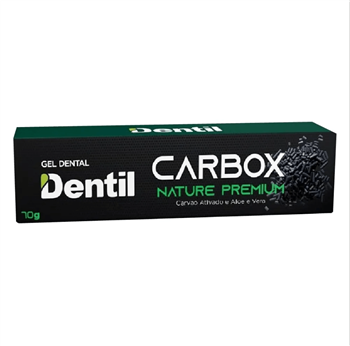 Creme Dental Carbox Nature Premium com Carvão Ativado Dentil 70g
