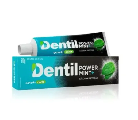 Creme Dental Power Mint sem Fluor Dentil 70g