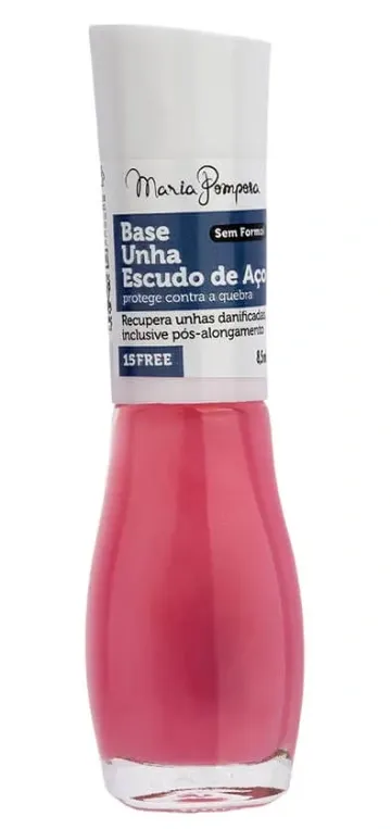 Esmalte Vegano Base Escudo de Aço Maria Pomposa 8,5ml