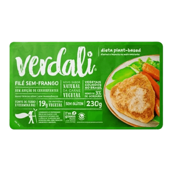 Filé de Frango Vegetal Verdali 230g refrig.