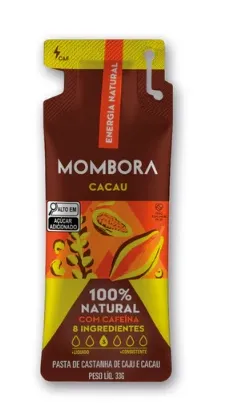 Gel de Carboidrato Cacau e Castanha Sachê Mombora 30g