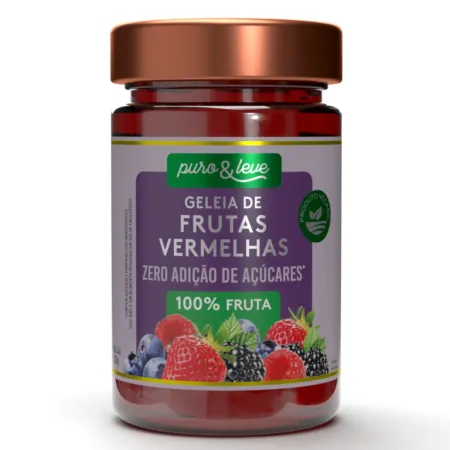 Geleia de Frutas Vermelhas sem Açúcar Puro e Leve 230g