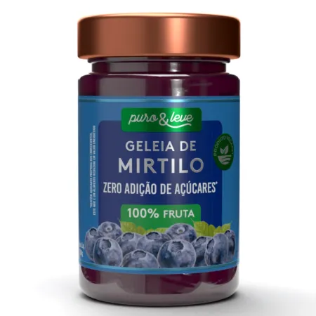 Geléia de Blueberry Zero 230g Puro&Leve — Puro&Leve