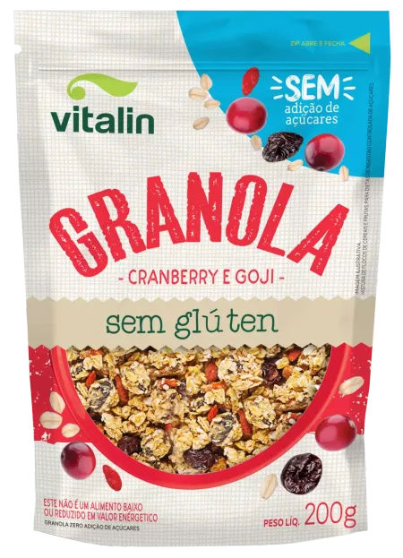 Granola Cranberry E Goji Vitalin 200g