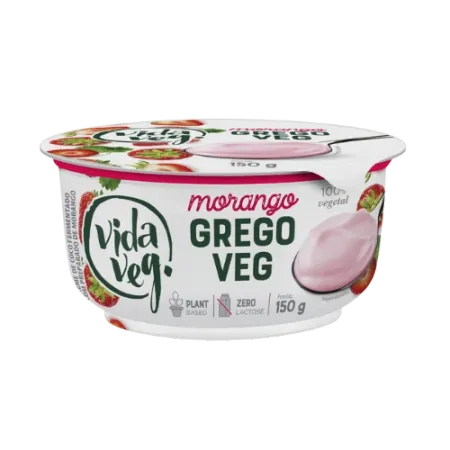 Iogurte Gregoveg Morango Vida Veg 150g refrig.