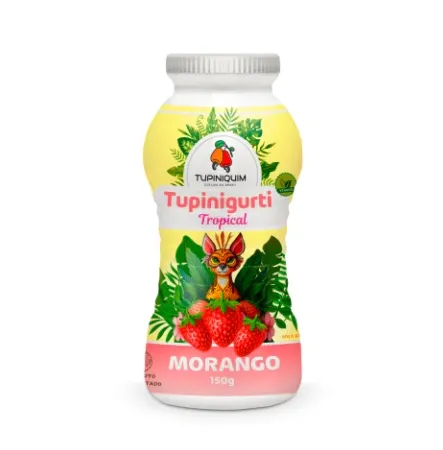 Iogurte Vegetal MorangoTupinigurti Tupiniquim 150g refrig.