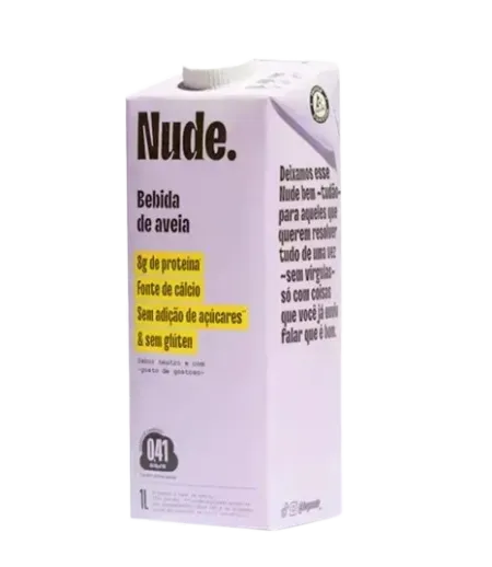 Leite De Aveia Proteico Sabor Neutro Nude 1l