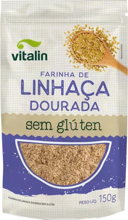 Linhaça Dourada Farinha Integral Vitalin 150g