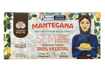Mantegana a base de Castanha de Caju e Baru Companhia Vegetal 200g refrig.