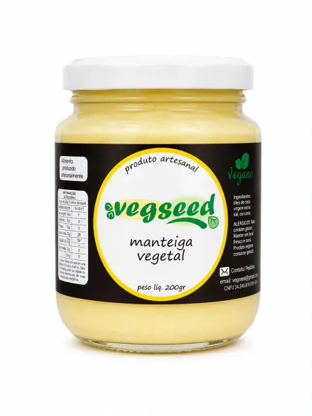 Manteiga Vegetal Vegseed 200g refrig.