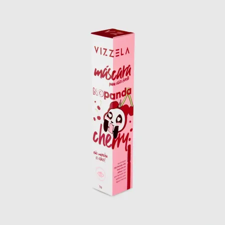 Máscara De Cilios No Panda Cherry Bordô Vizzela 5g