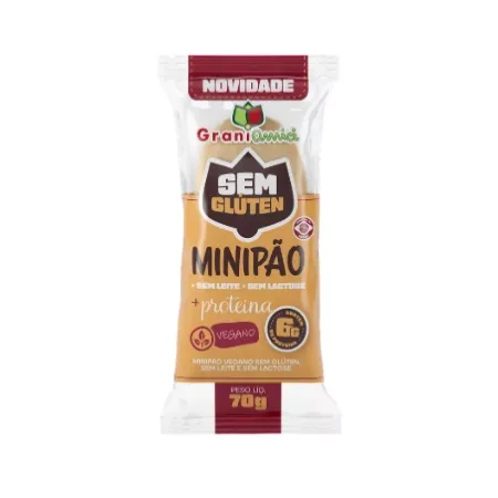 Mini Pão + Proteína Sem Glúten Grani Amici 70g