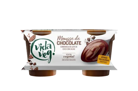 Mousse De Chocolate Vegano Vida Veg 200g refrig.