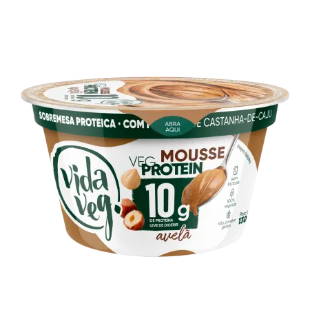 Mousse Vegprotein Avelã Vida Veg 130g refrig.