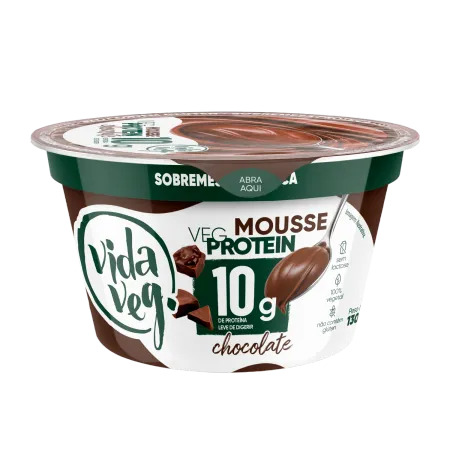 Mousse Vegprotein Chocolate Vida Veg 130g refrig.