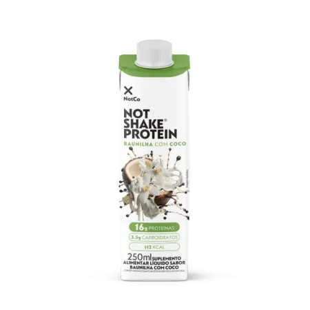 Not Shake Protein Baunilha com Coco Notmilk 250ml
