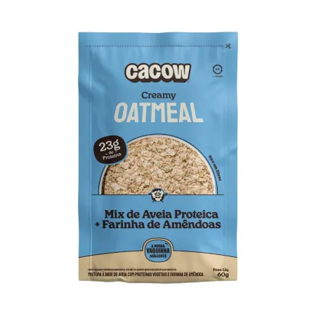 Oatmeal Mistura Proteica De Aveia e Amêndoas Cacow 60g