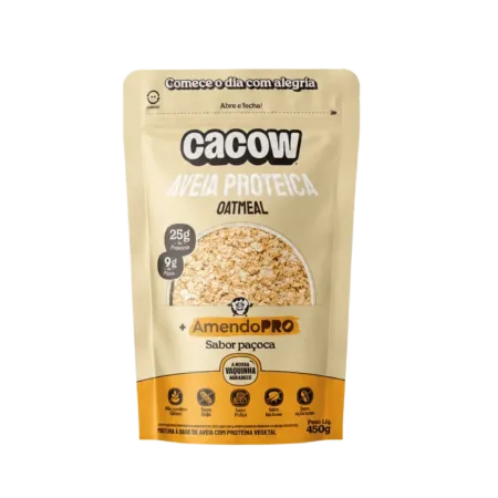 Oatmeal Mistura Proteica De Aveia e Amendopro paçoca Cacow 450g