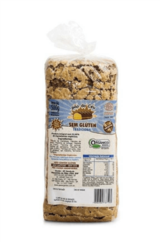 Pão Artesanal, Sem Glúten, Sem Açúcar e Orgânico Pão do Céu 500g refrig.
