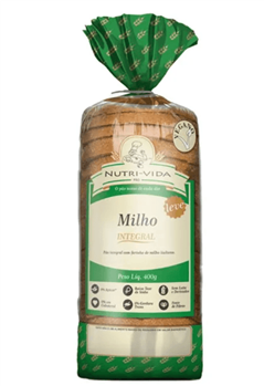 Pao De Forma Integral De Milho Nutrivida 400g