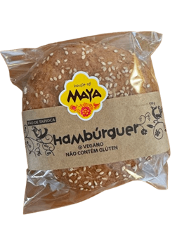 Pão de Hamburguer com Gergelim Sem Glúten House Of Maya 100g refrig.